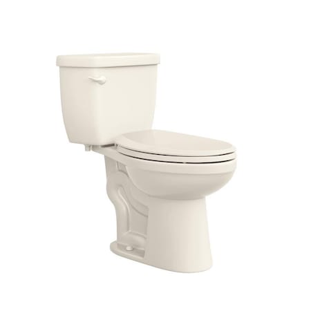 Proflo Jerritt 1.28 gpf Elongated Two Piece Toilet in Biscuit PROPFJRC412HEBS